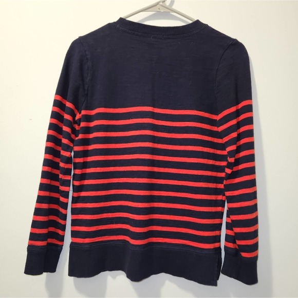 J.Crew Striped Tortoise Button Sweater Size Small - Picture 4 of 7